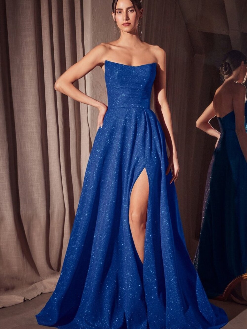 NEW ROYAL Evening Gown Floor Length Formal Elegant Stunning T701